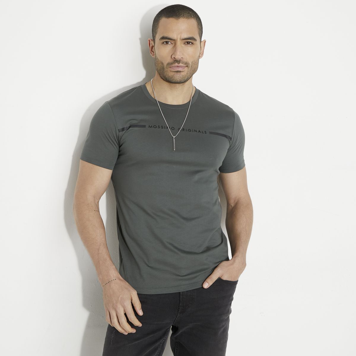 MOSSIMO - Polera Manga Corta Algodón Hombre Mossimo