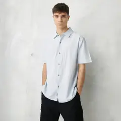 BEARCLIFF - Camisa Casual Manga Corta Algodón Hombre