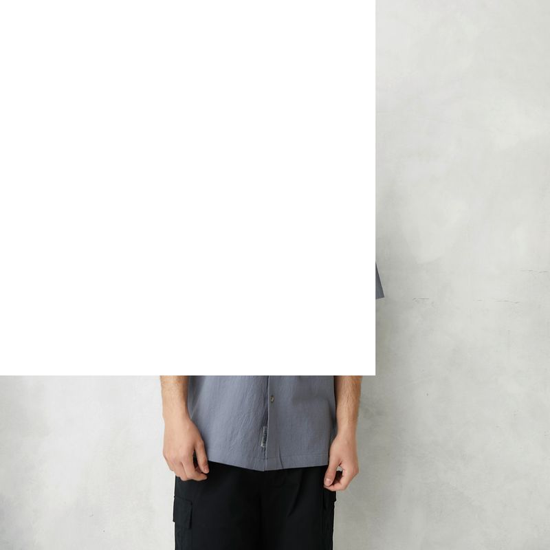 BEARCLIFF - Camisa Casual Manga Corta Algodón Hombre Bearcliff