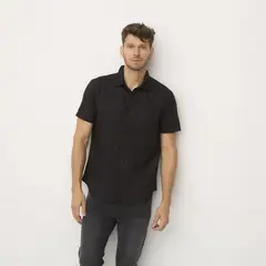 MOSSIMO - Camisa Casual Manga Corta Algodón Hombre