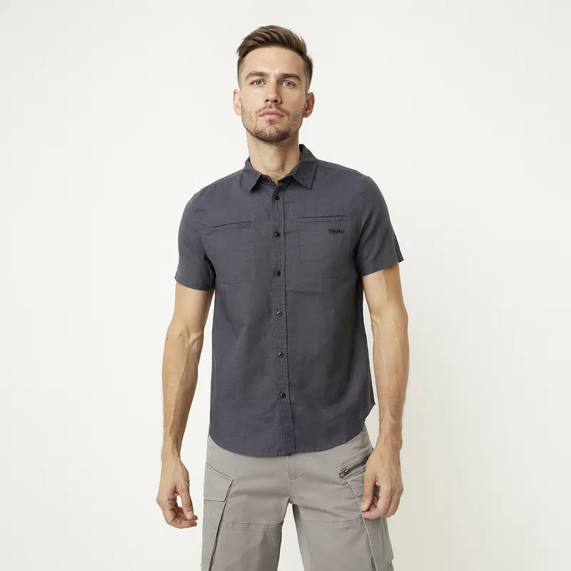 MOSSIMO - Camisa Casual Manga Corta Algodón Hombre Mossimo