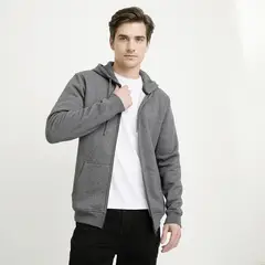 NEWPORT - Polerón con Cremallera y Gorro Algodón Hombre