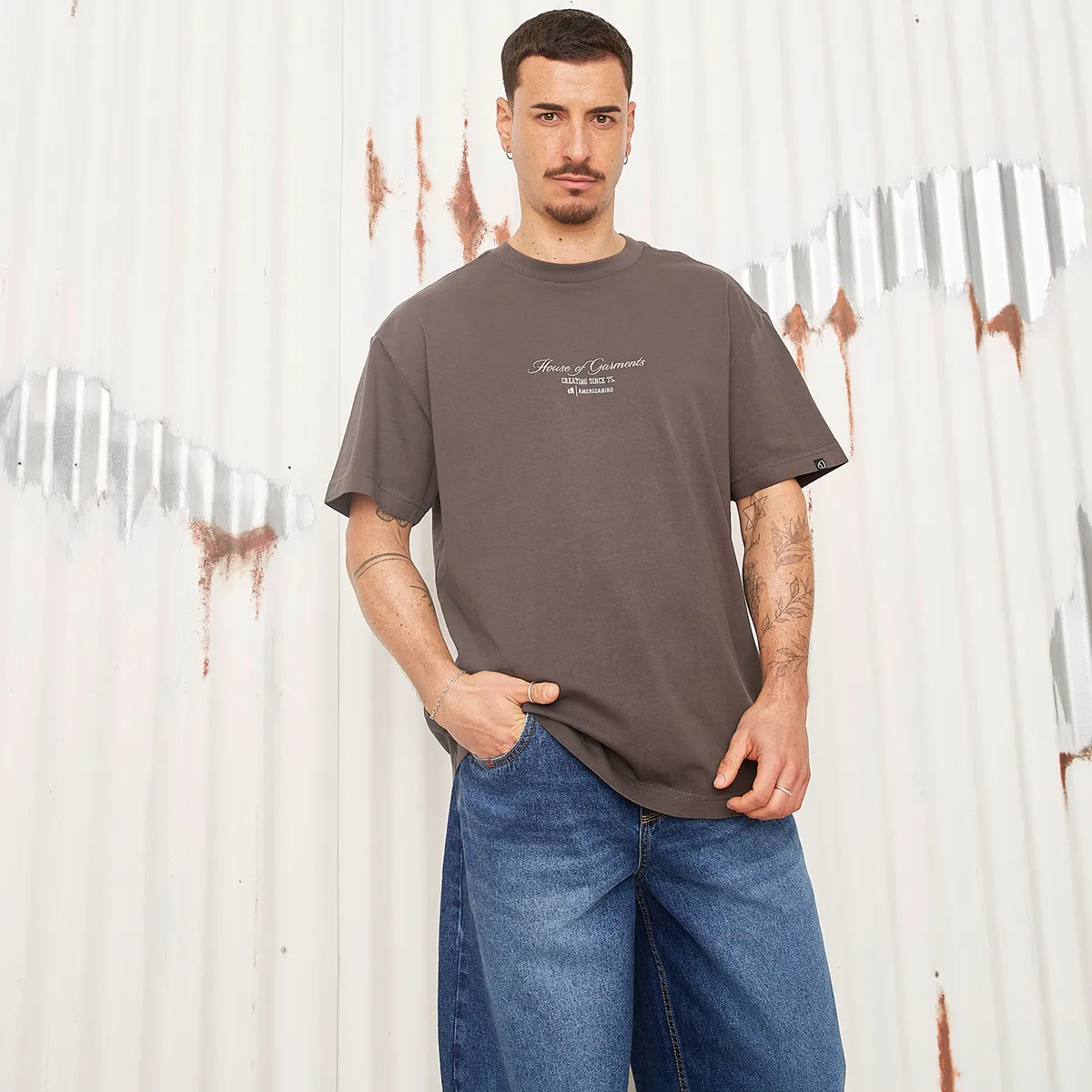 AMERICANINO - Polera Manga Corta Algodón Hombre Americanino