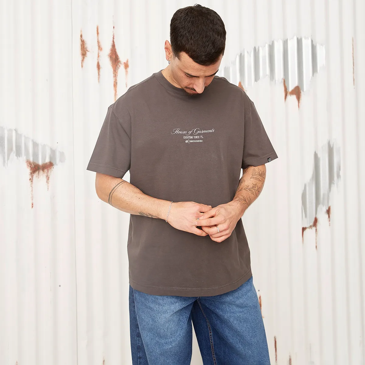 AMERICANINO - Polera Manga Corta Algodón Hombre Americanino