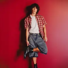 AMERICANINO - Camisa Casual Manga Corta Algodón Hombre