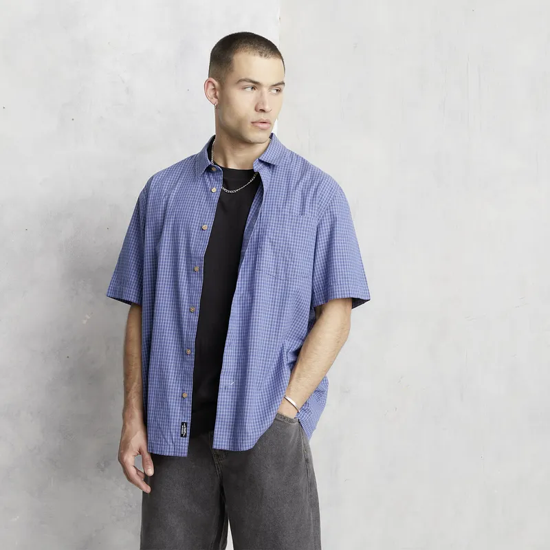 AMERICANINO - Camisa Casual Manga Corta Algodón Hombre Americanino