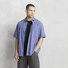 AMERICANINO - Camisa Casual Manga Corta Algodón Hombre