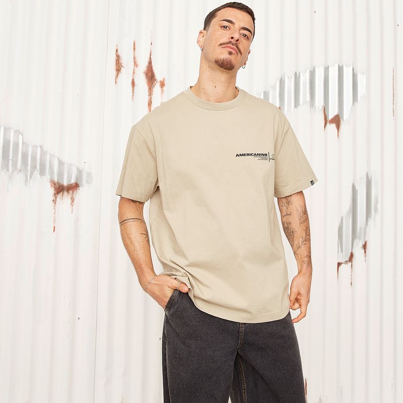AMERICANINO - Polera Manga Corta Algodón Hombre Americanino