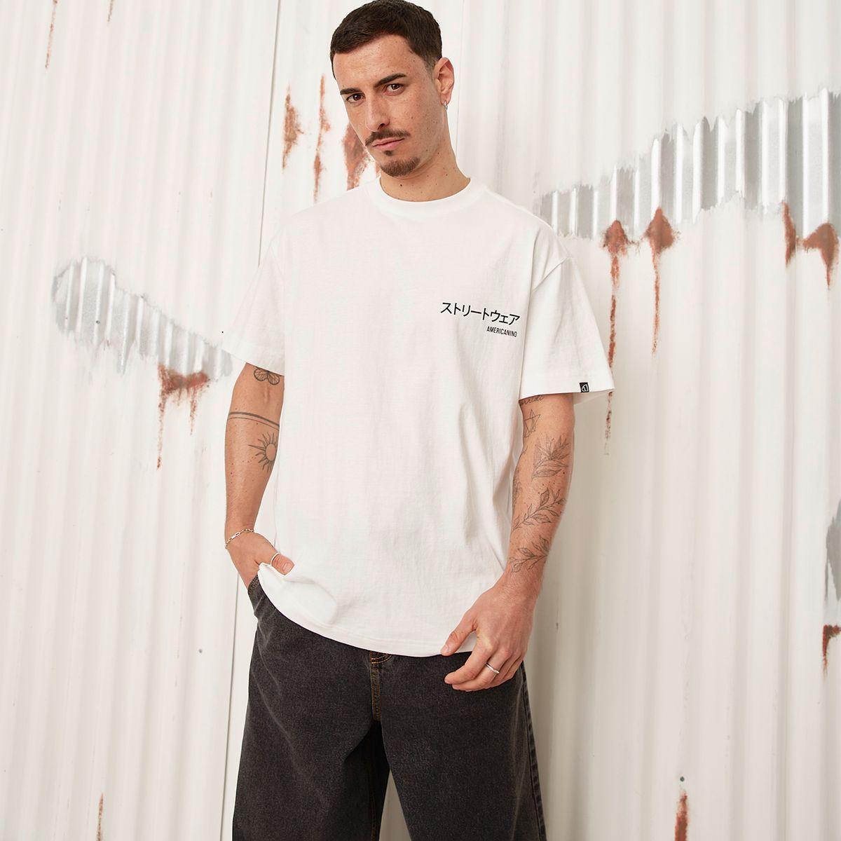 AMERICANINO - Polera Manga Corta Algodón Hombre Americanino