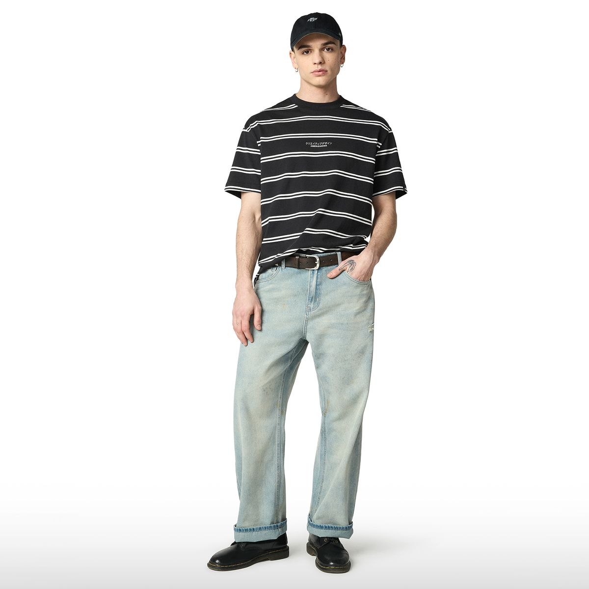 AMERICANINO - Polera Manga Corta Algodón Hombre Americanino