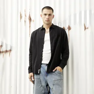 AMERICANINO - Camisa Casual Manga Larga Hombre