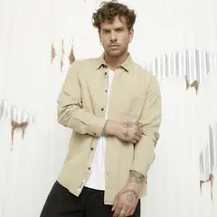 AMERICANINO - Camisa Casual Manga Larga Hombre