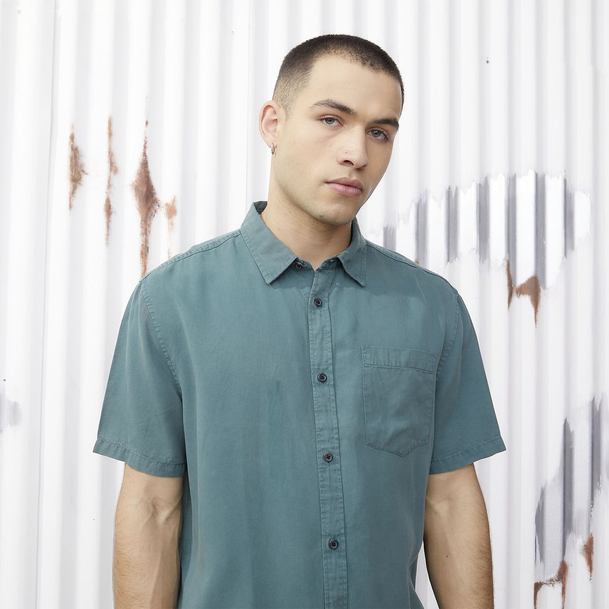 AMERICANINO - Camisa Manga Corta Hombre Americanino