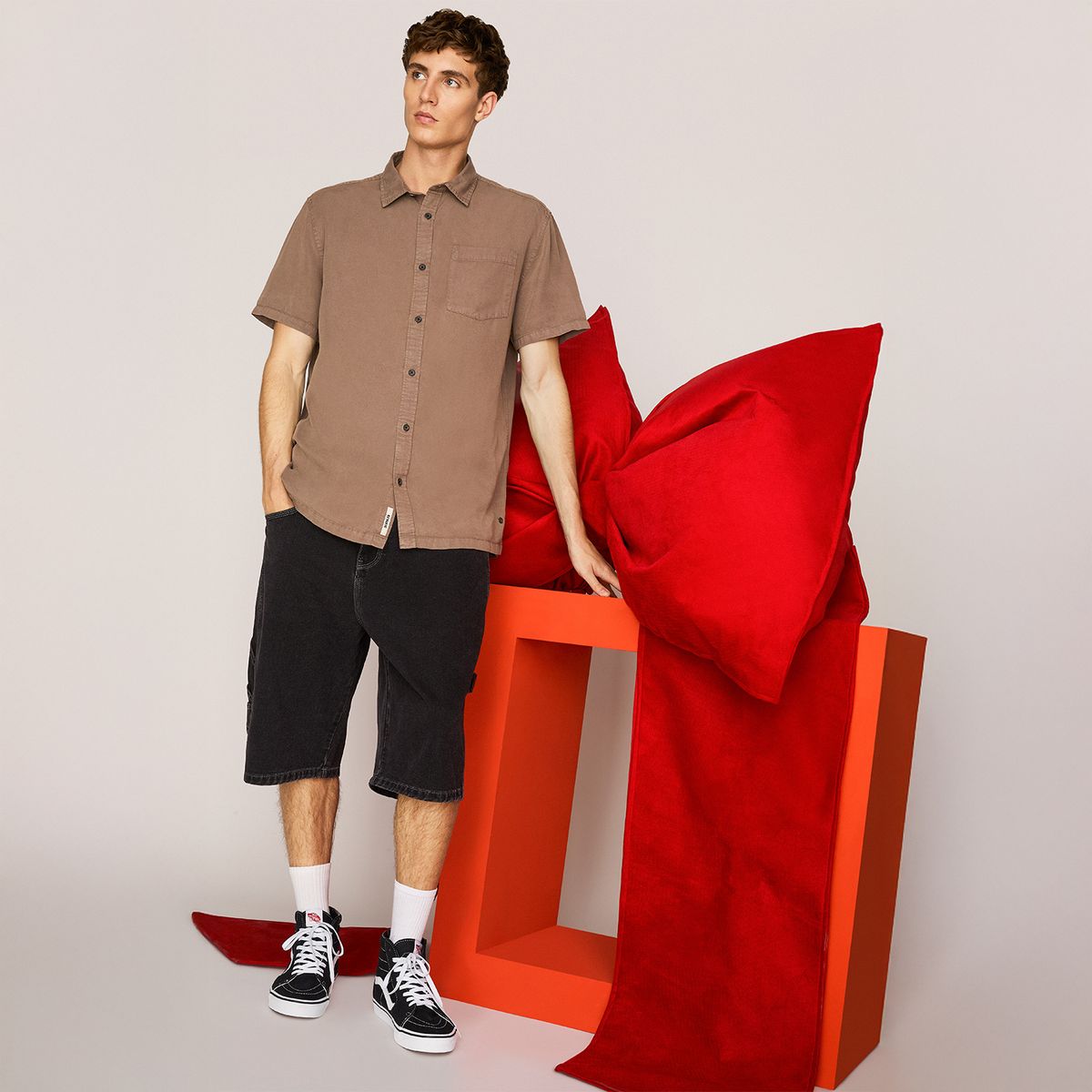 AMERICANINO - Camisa Manga Corta Hombre Americanino