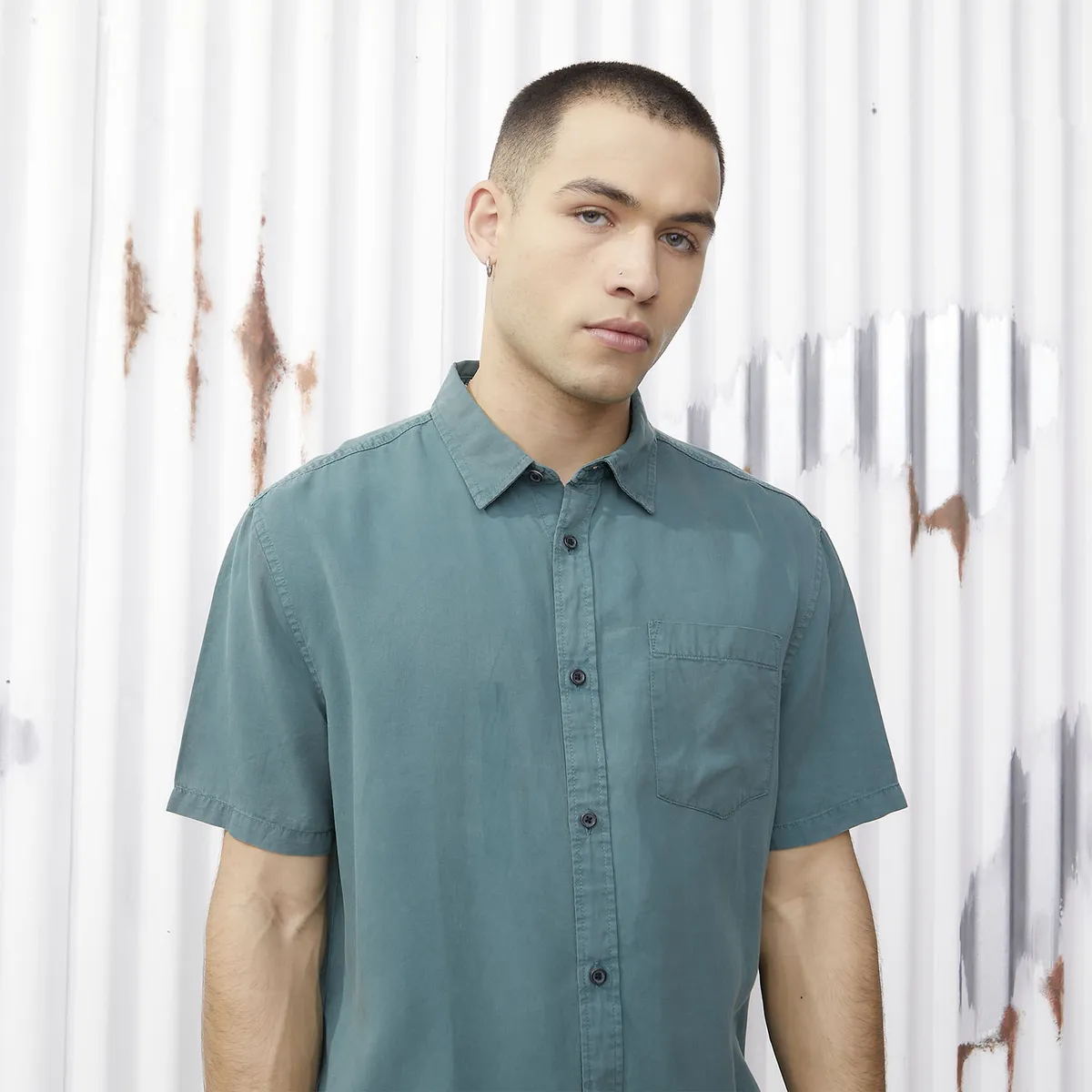 AMERICANINO - Camisa Manga Corta Hombre Americanino