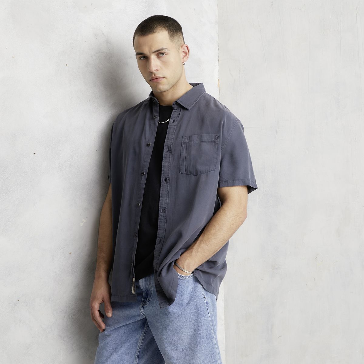 AMERICANINO - Camisa Manga Corta Hombre Americanino