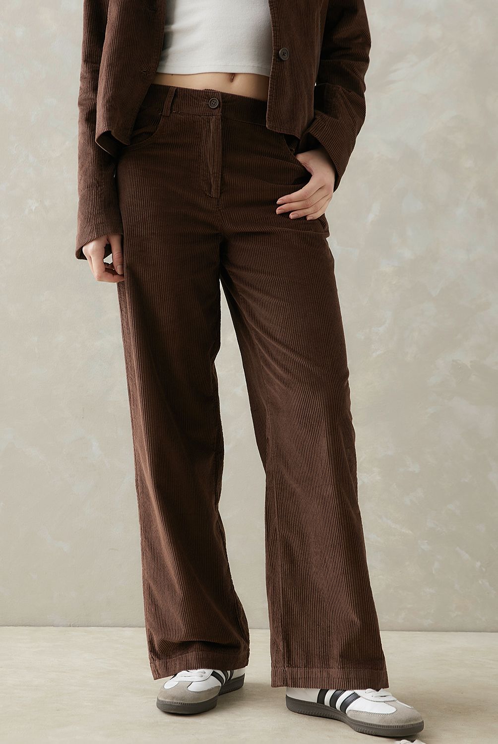 SYBILLA - Pantalón Wide Leg Tiro Medio Mujer Sybilla