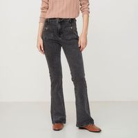 Jeans Regular Tiro Medio Mujer