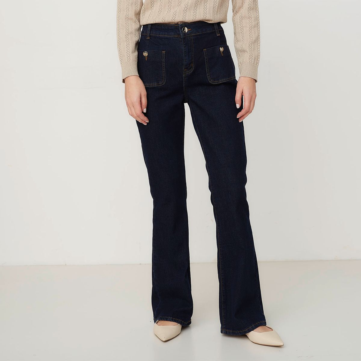 APOLOGY - Jeans Regular Tiro Medio Mujer Apology