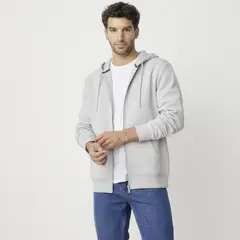 NEWPORT - Polerón con Cremallera y Gorro Algodón Hombre