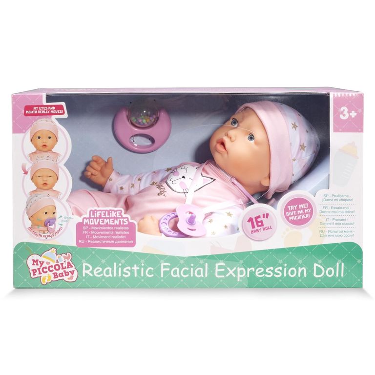 PICCOLA BABY Muñeca Expresión Realista 40cm