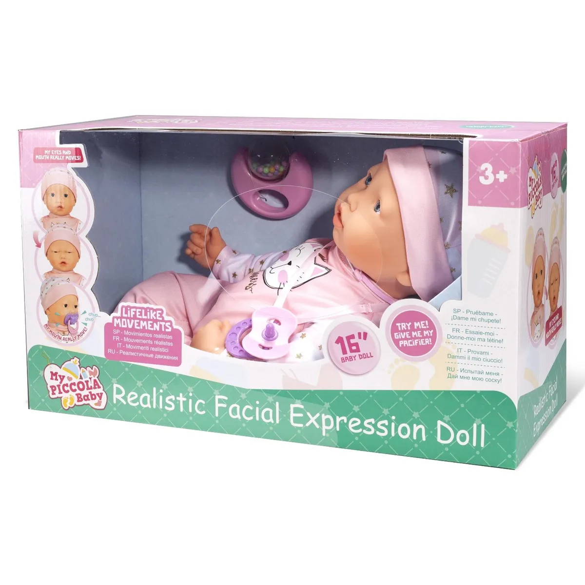 PICCOLA BABY - Muñeca Expresion Realista Piccola Baby