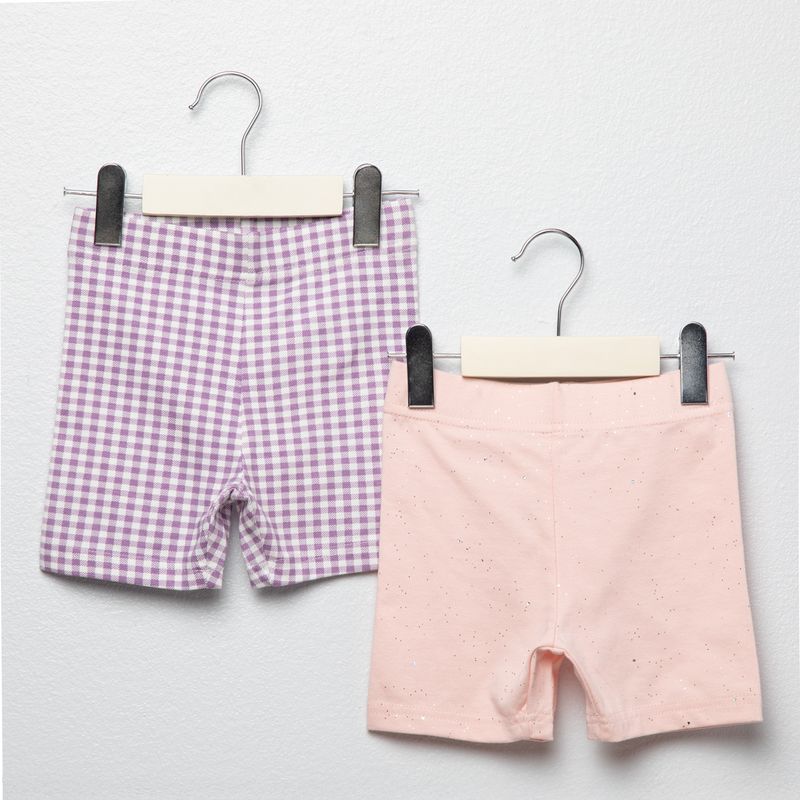 YAMP - Pack 2 Calzas Cortas Bebe Niña Yamp