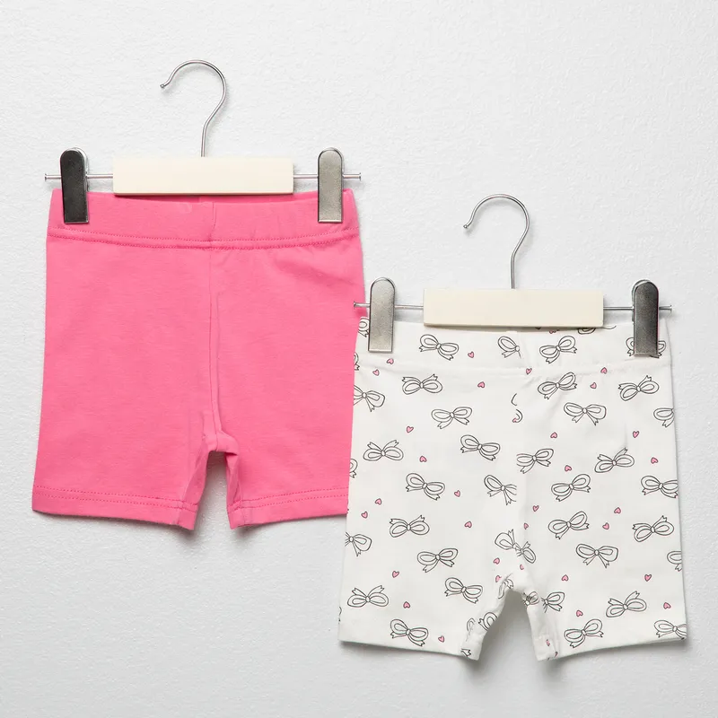 YAMP - Pack 2 Calzas Cortas Bebe Niña Yamp
