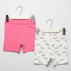 YAMP - Pack 2 Calzas Cortas Bebe Niña