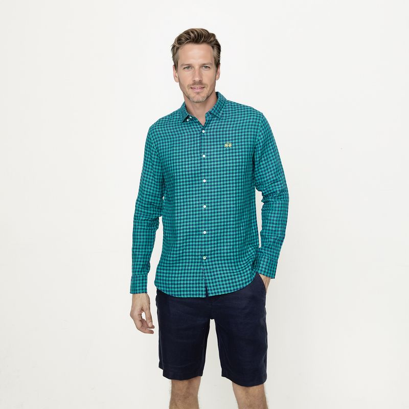 LA MARTINA - Camisa Casual Manga Lino Hombre La Martina