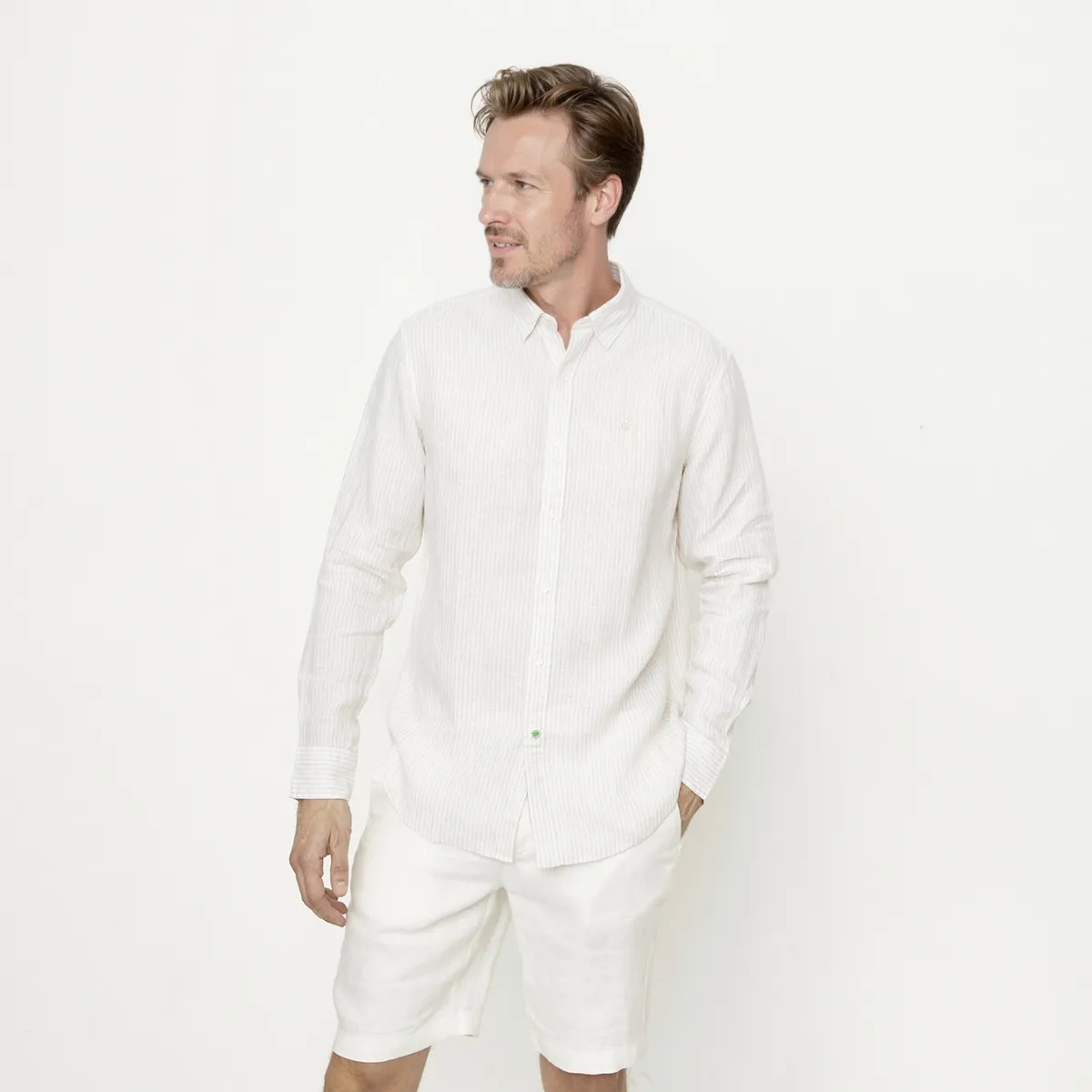 LA MARTINA - Camisa Casual Lino Hombre La Martina