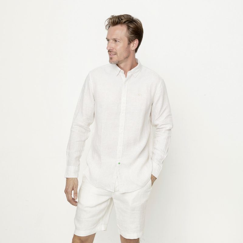 LA MARTINA - Camisa Casual Manga Lino Hombre La Martina