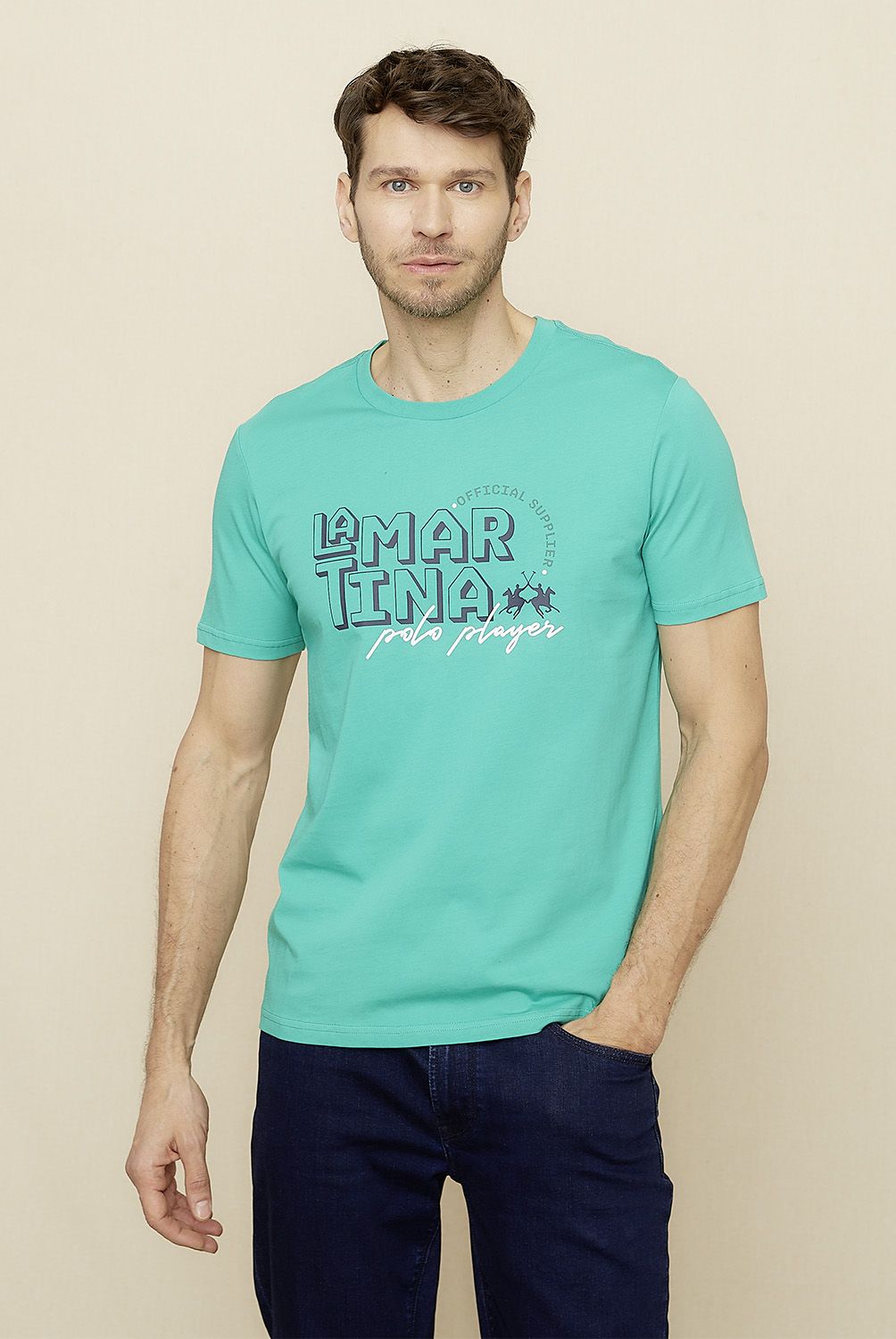 LA MARTINA - Polera Manga Corta Hombre La Martina