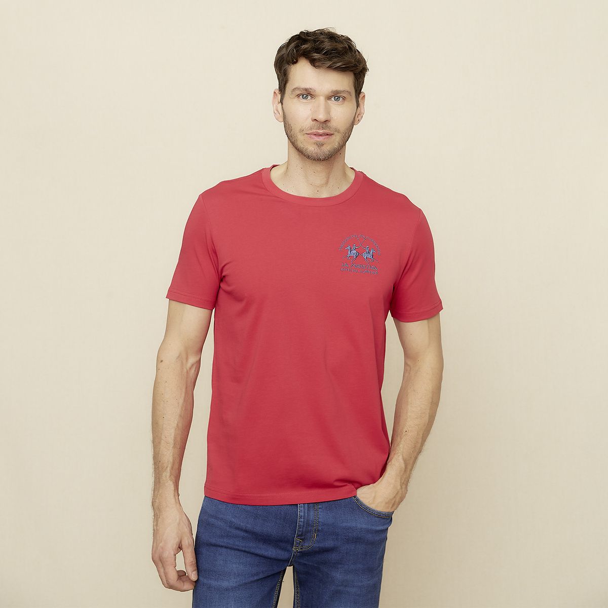 LA MARTINA - Polera Manga Corta Hombre La Martina