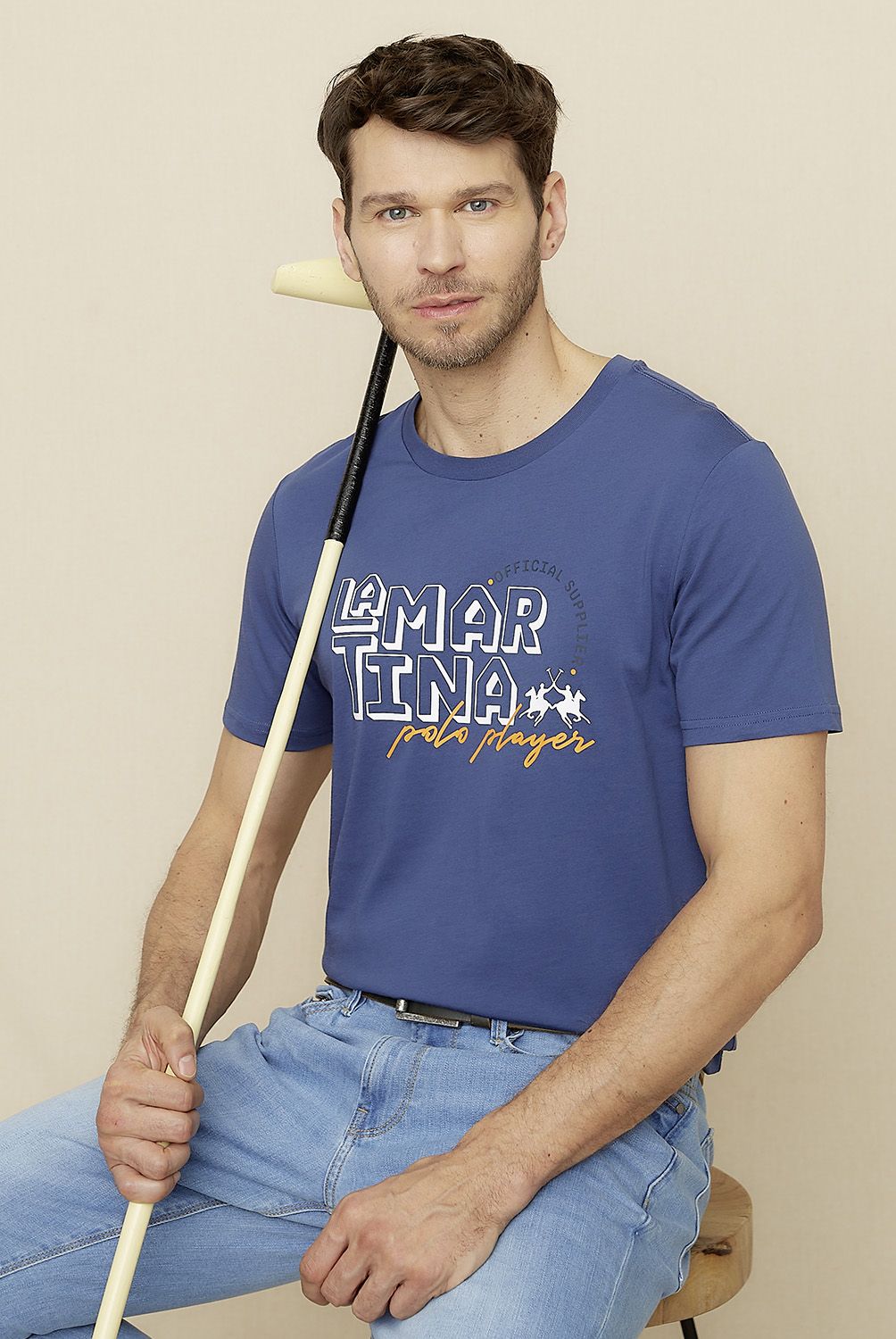 LA MARTINA - Polera Manga Corta Hombre La Martina