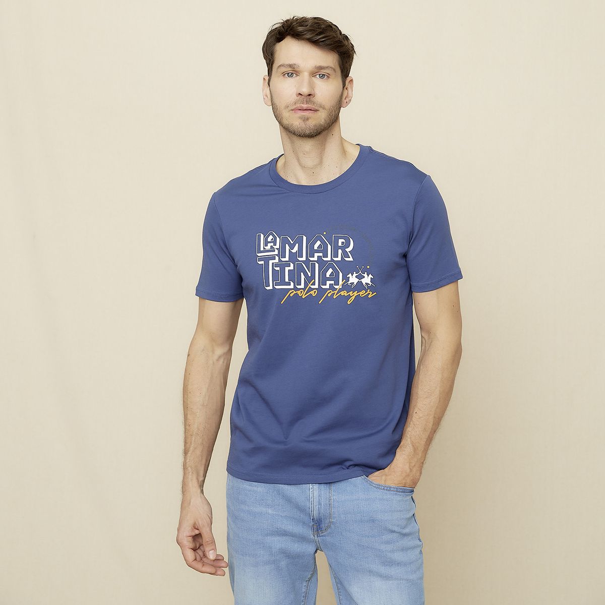 LA MARTINA - Polera Manga Corta Hombre La Martina