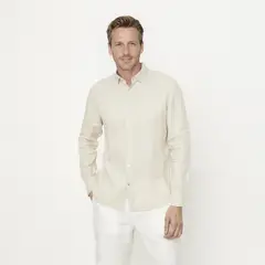 LA MARTINA - Camisa Casual Manga Lino Hombre