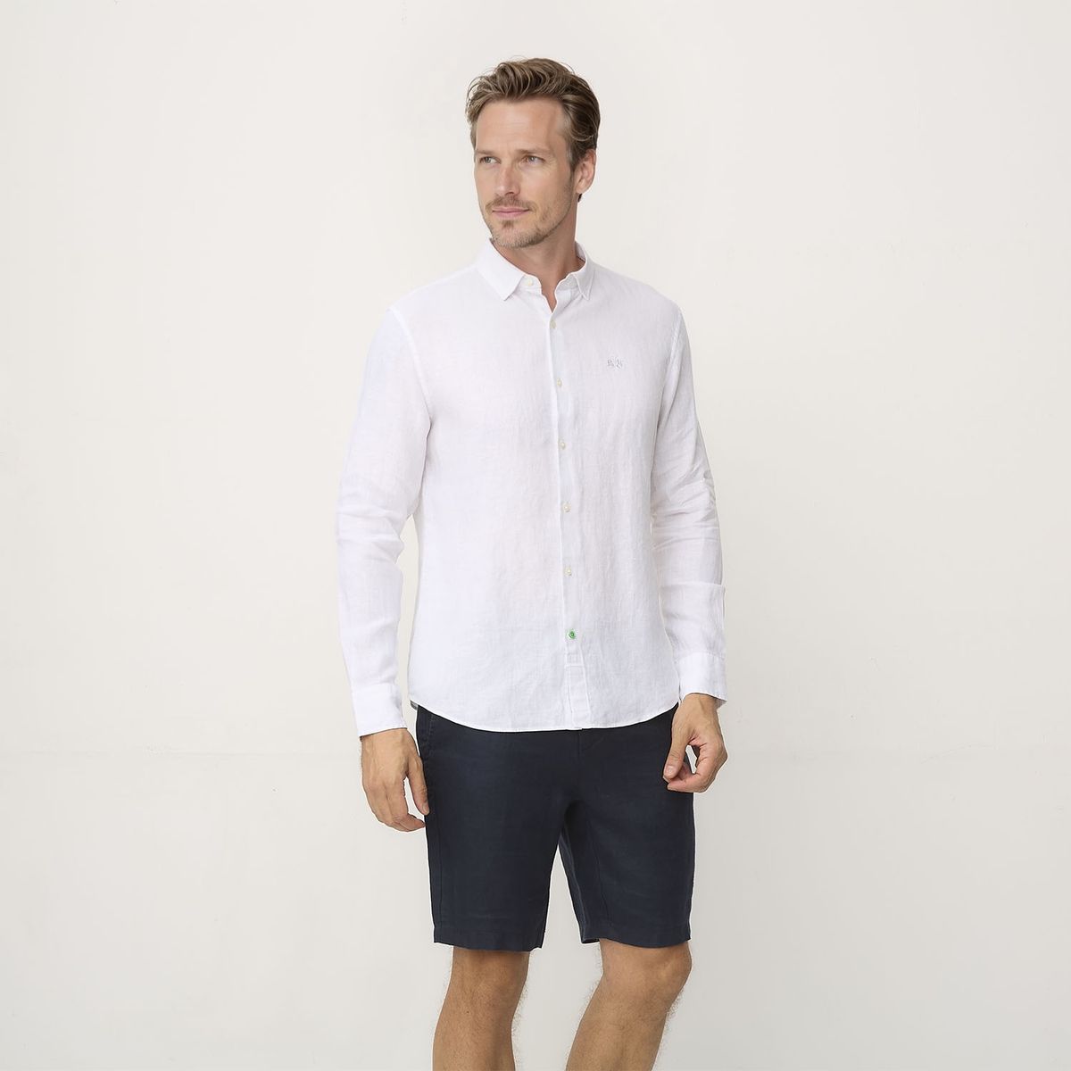 LA MARTINA - Camisa Casual Lino Hombre La Martina