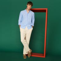 Camisa Casual Lino Hombre