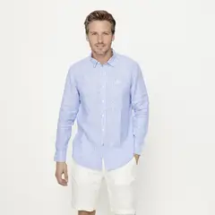 LA MARTINA - Camisa Casual Manga Lino Hombre