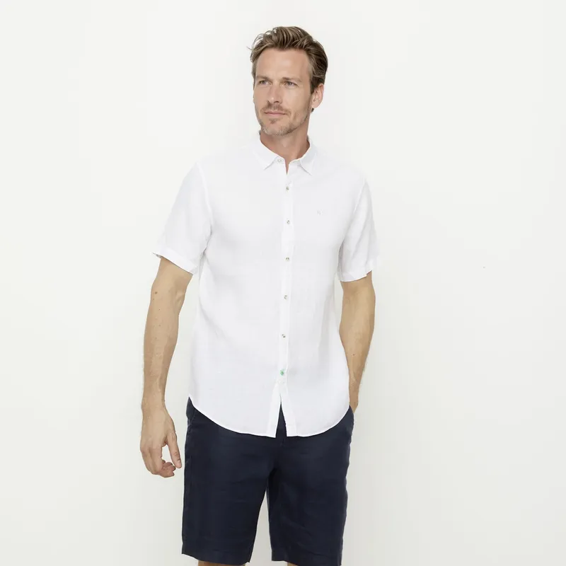 LA MARTINA - Camisa Casual Manga Lino Hombre La Martina