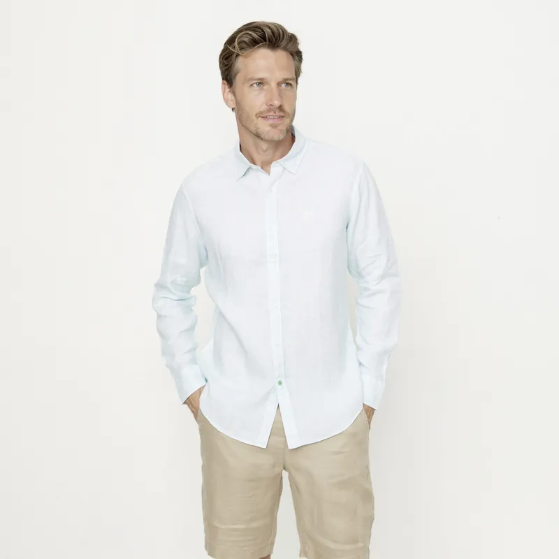 LA MARTINA - Camisa Casual Manga Lino Hombre La Martina