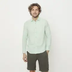 CASCAIS - Camisa Casual Manga Larga Lino Hombre