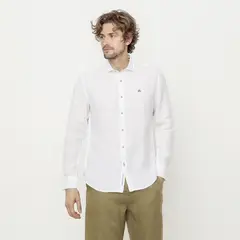 CASCAIS - Camisa Casual Manga Larga Lino Hombre