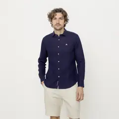 CASCAIS - Camisa Casual Manga Larga Lino Hombre