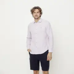CASCAIS - Camisa Casual Manga Larga Lino Hombre