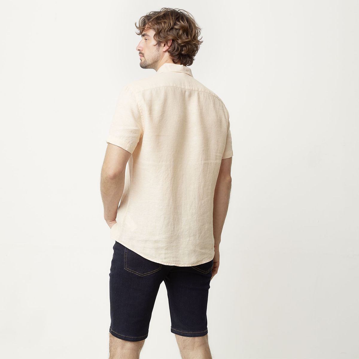 CASCAIS - Camisa Casual Lino Hombre Cascais