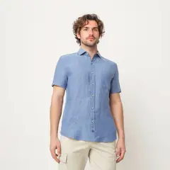 CASCAIS - Camisa Casual Lino Hombre