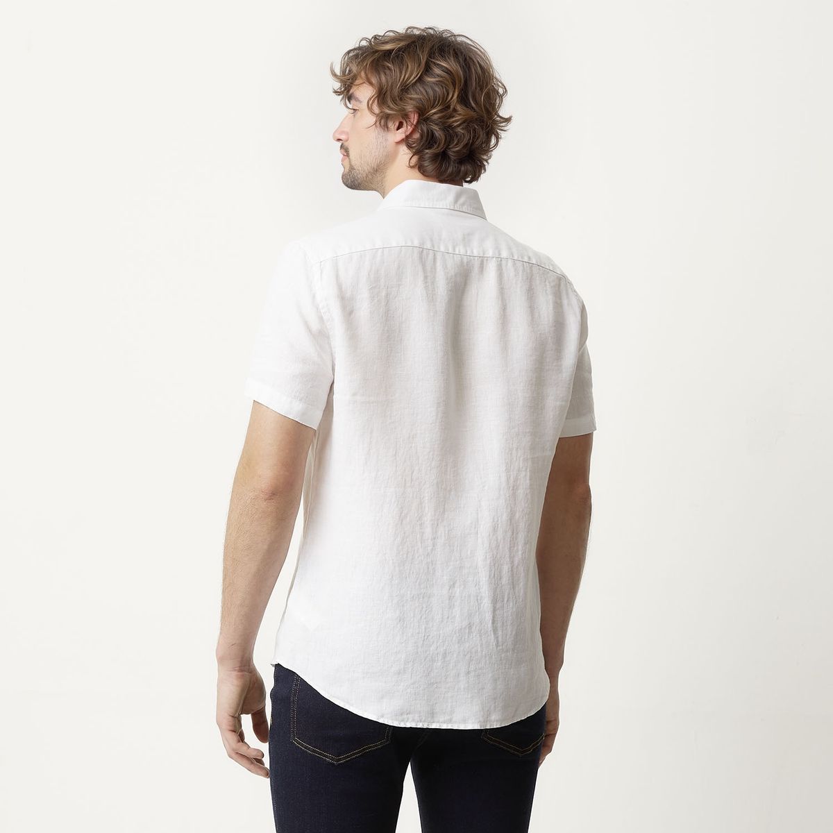 CASCAIS - Camisa Casual Lino Hombre Cascais