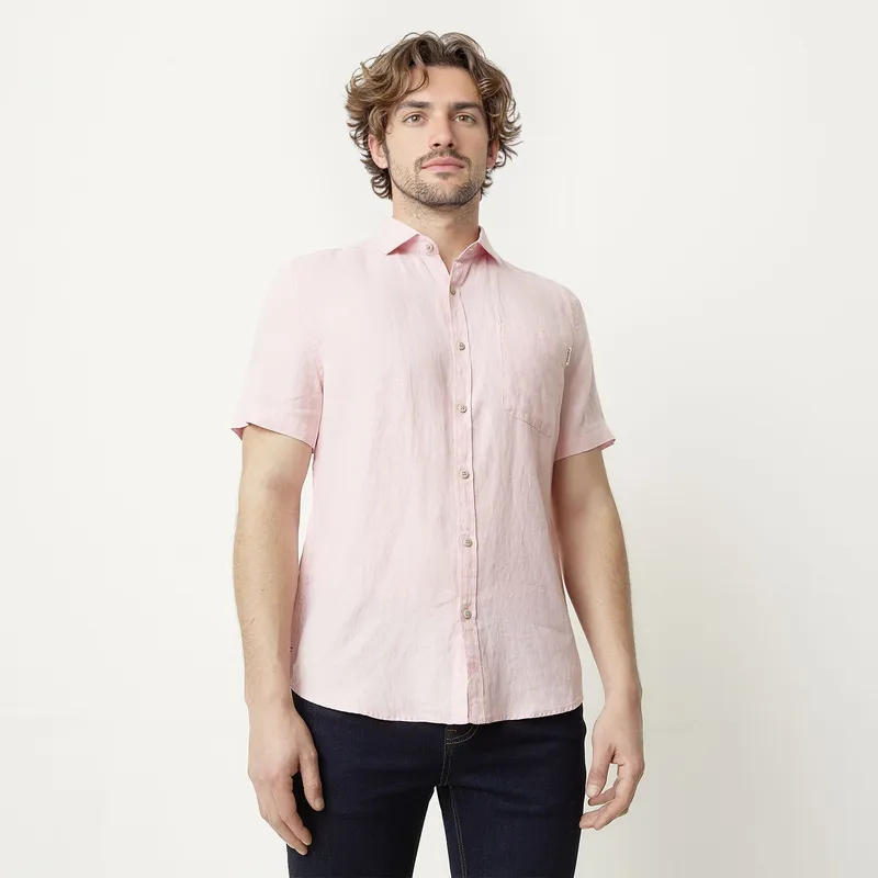 CASCAIS - Camisa Manga Larga Lino Hombre Cascais